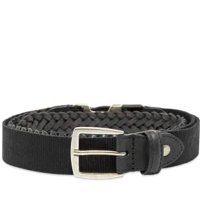 GR-Uniforma Woven Leather & Webbing Hybrid BeltBlack