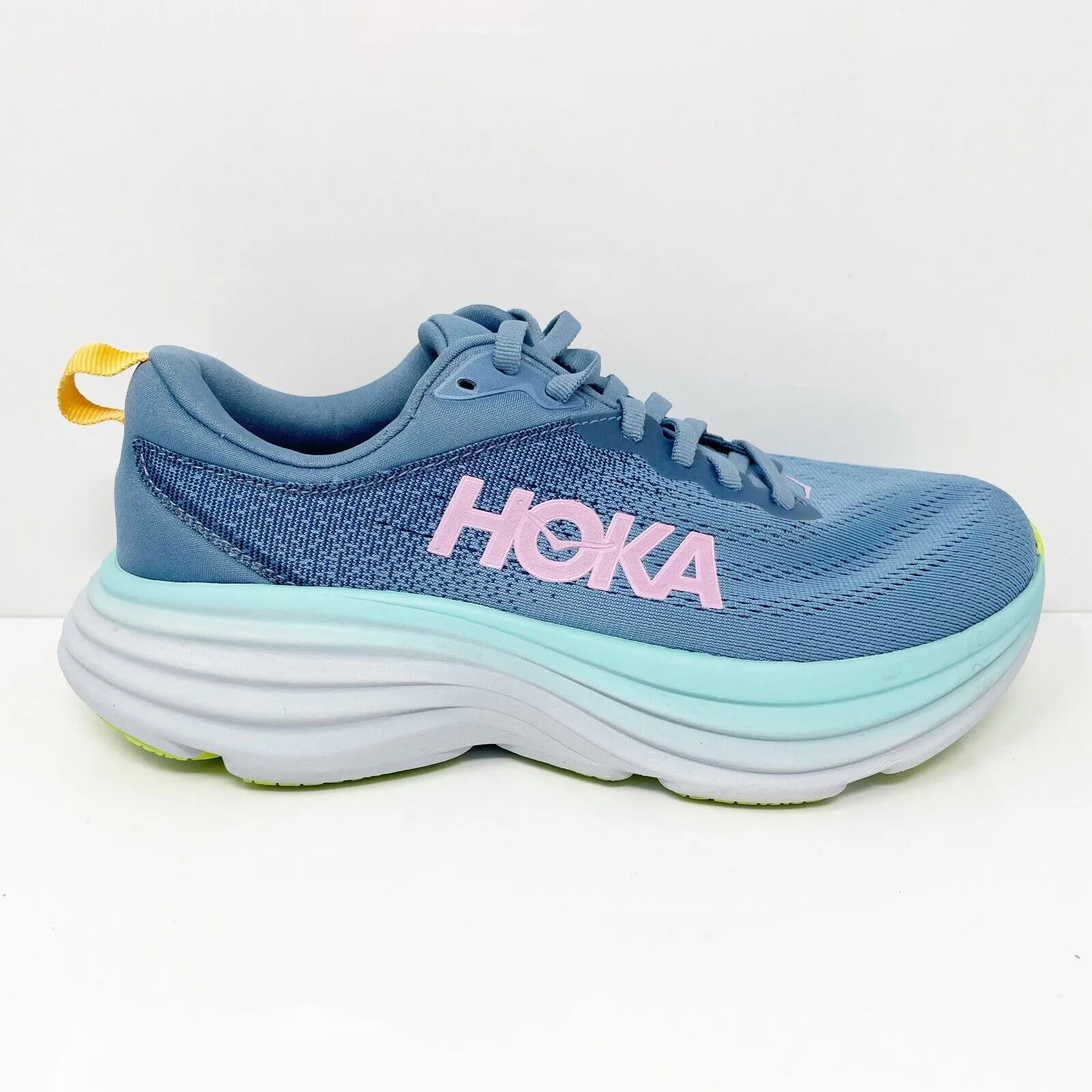 Hoka One One Womens Bondi 8 1127954 SSK Blue Running Shoes Sneakers Size 8 D