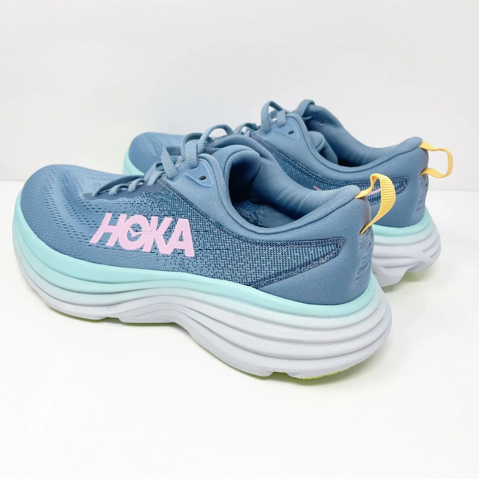 Hoka One One Womens Bondi 8 1127954 SSK Blue Running Shoes Sneakers Size 8 D