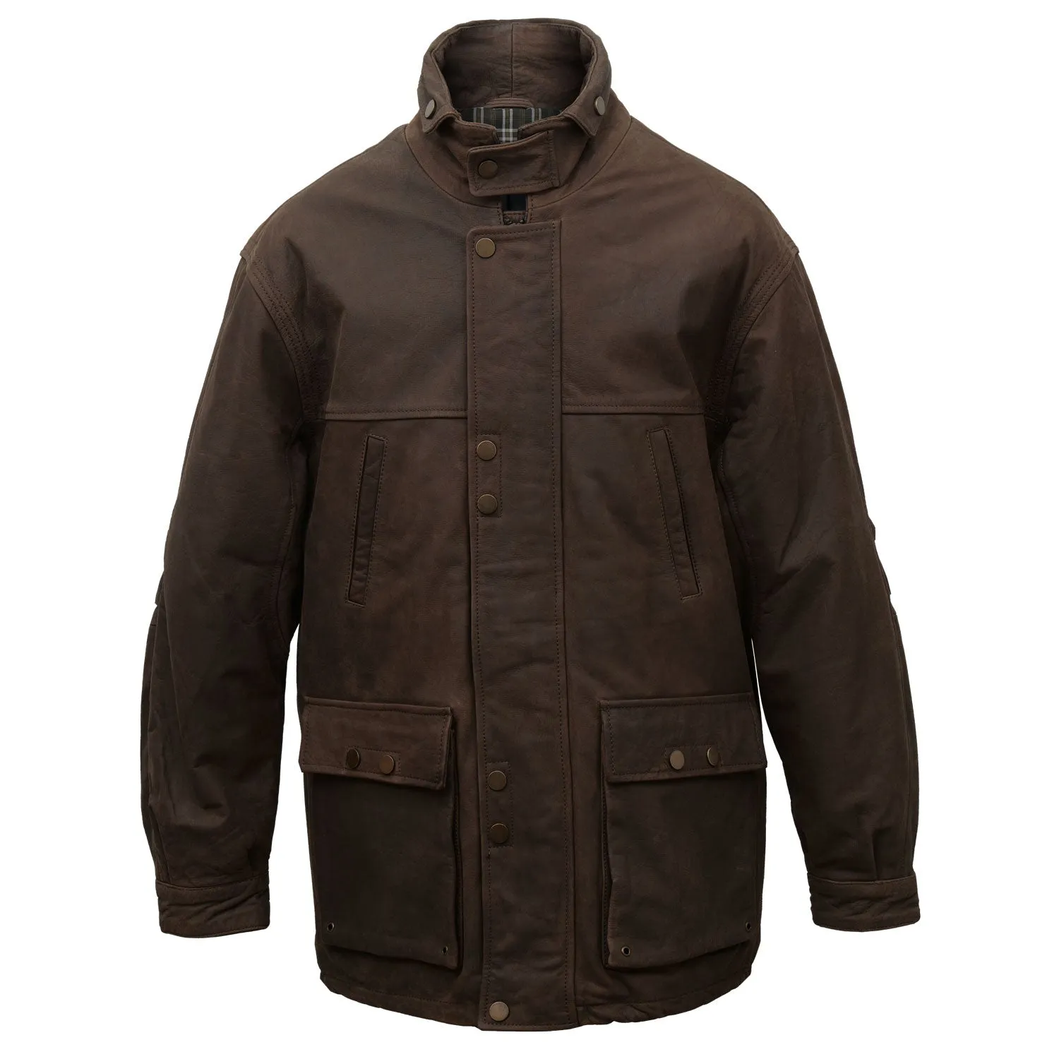 Hunter: Men's Brown Leather Coat