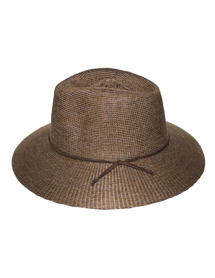 Jacqui Wash & Wear Mannish Hat in Suede Brown