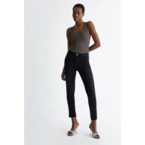 Jeans skinny bottom up donna Nero