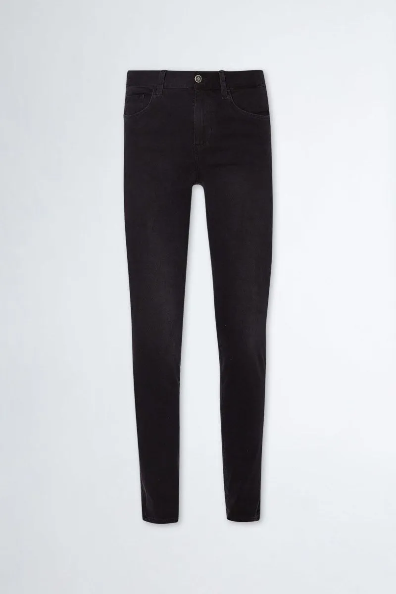 Jeans skinny bottom up donna Nero