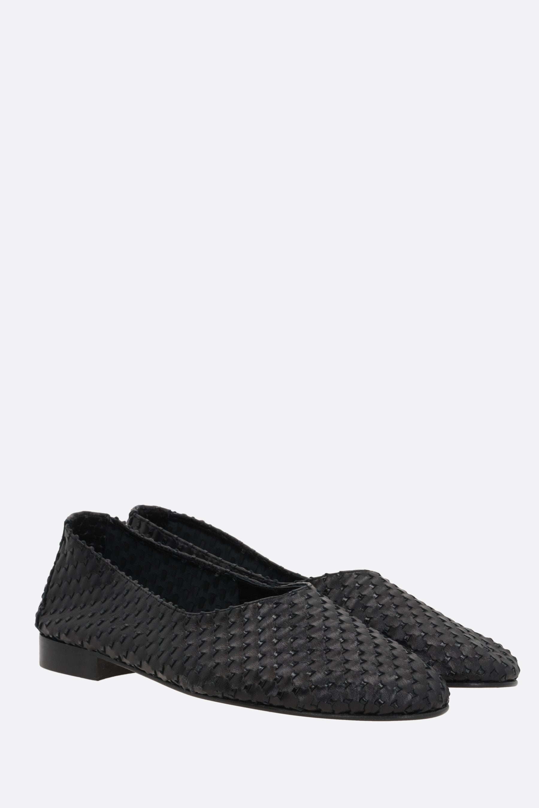 Juliol woven leather ballerinas