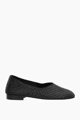 Juliol woven leather ballerinas