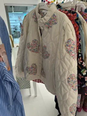 KARLIE Vintage Floral Heart Jacket