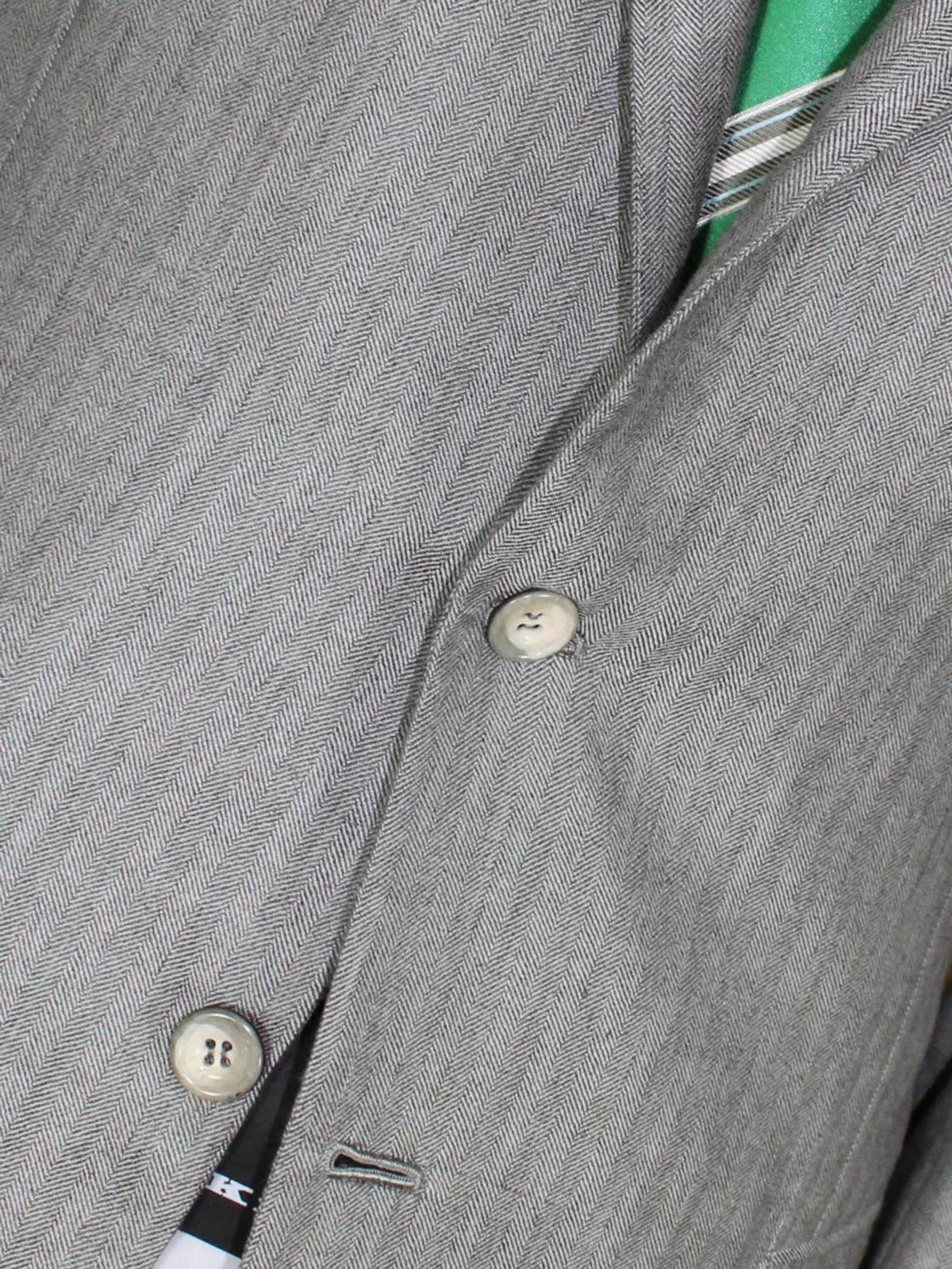 Kiton Sport Coat Gray Herringbone Cashmere Vicua Silk EUR 53/ US 42 L REDUCED - SALE