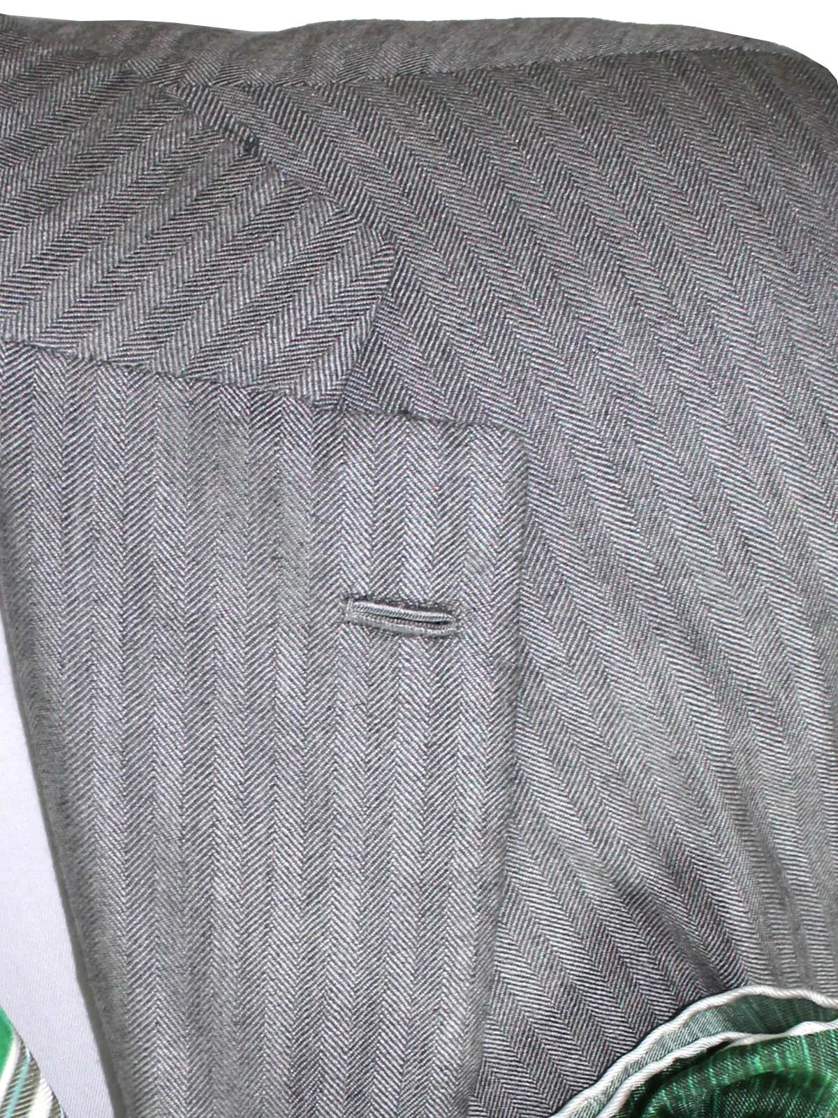 Kiton Sport Coat Gray Herringbone Cashmere Vicua Silk EUR 53/ US 42 L REDUCED - SALE