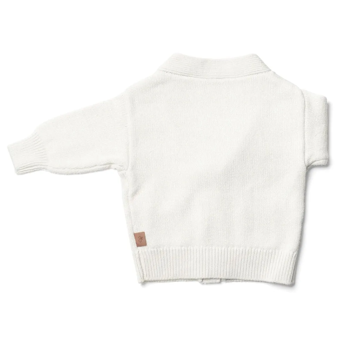 Knit Button-Up Sweater - Cloud