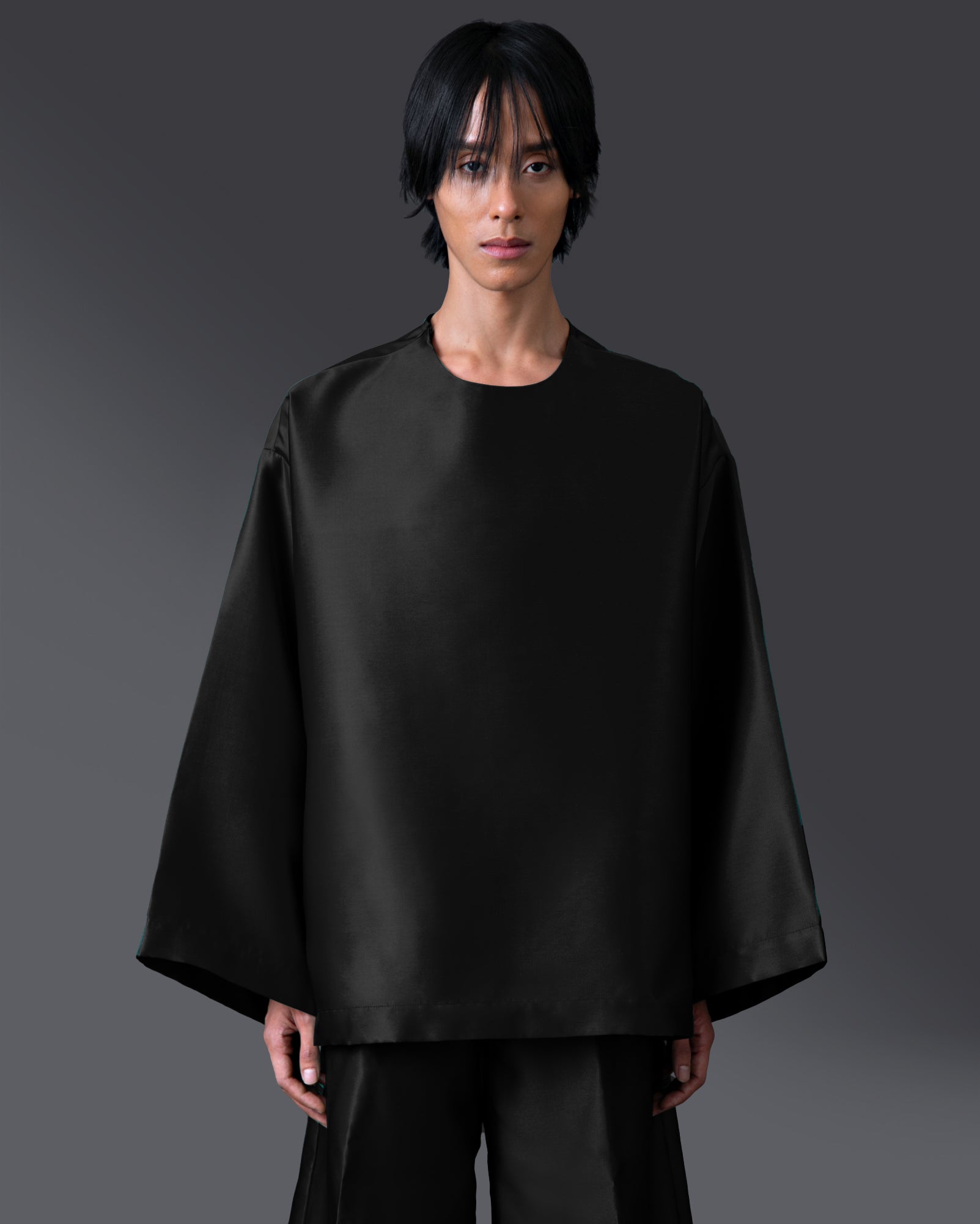 Kurta Melayu Oversaiz (Black)