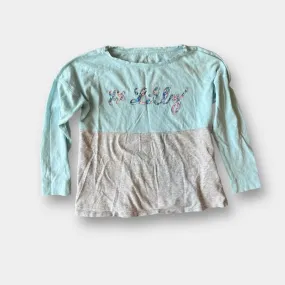 Lilly Pulitzer Girls Mini Finn Tee Blue Oasis Tint Medium 6-7