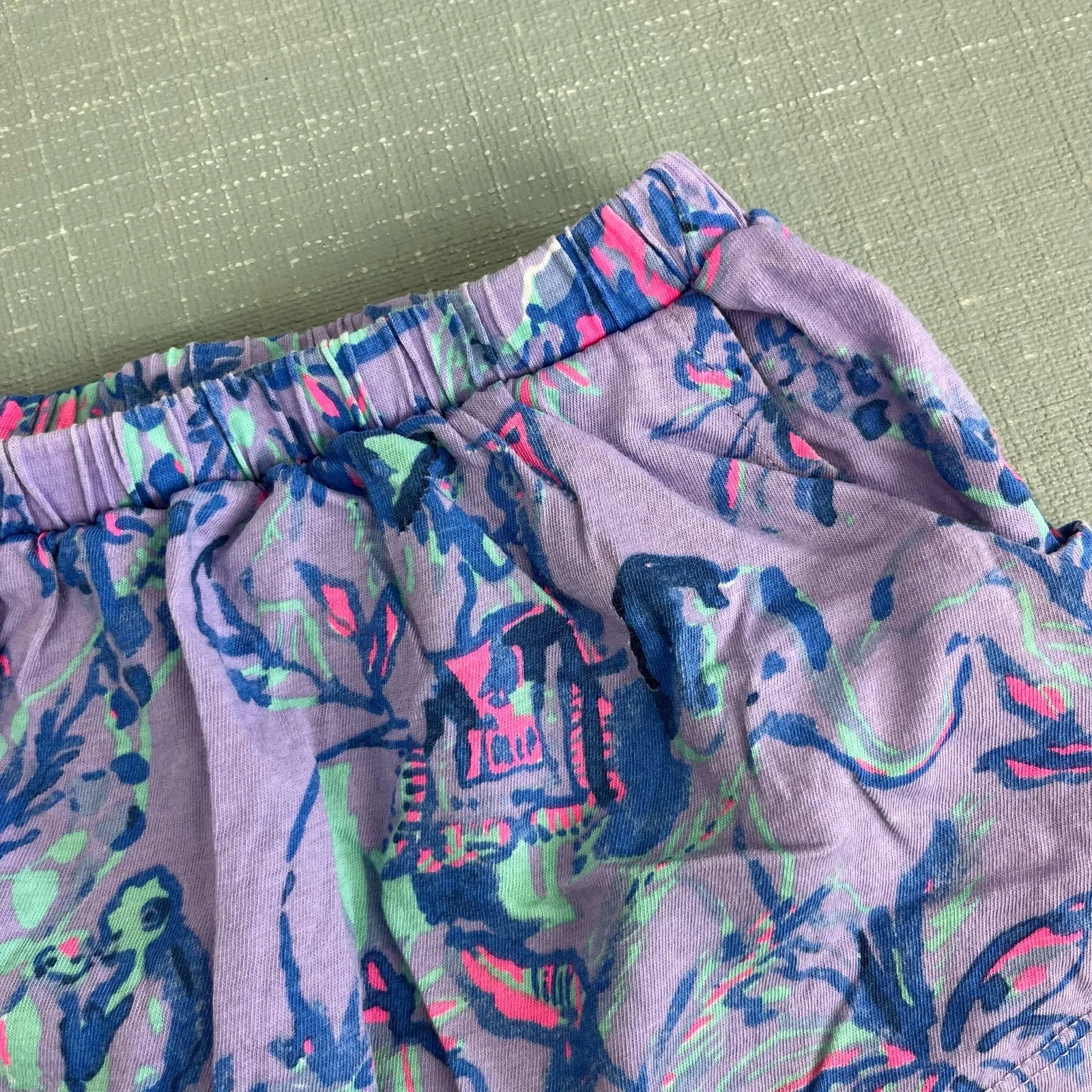 Lilly Pulitzer Girls Skort Lilac Verbena Fruity Monkey XS 2-3