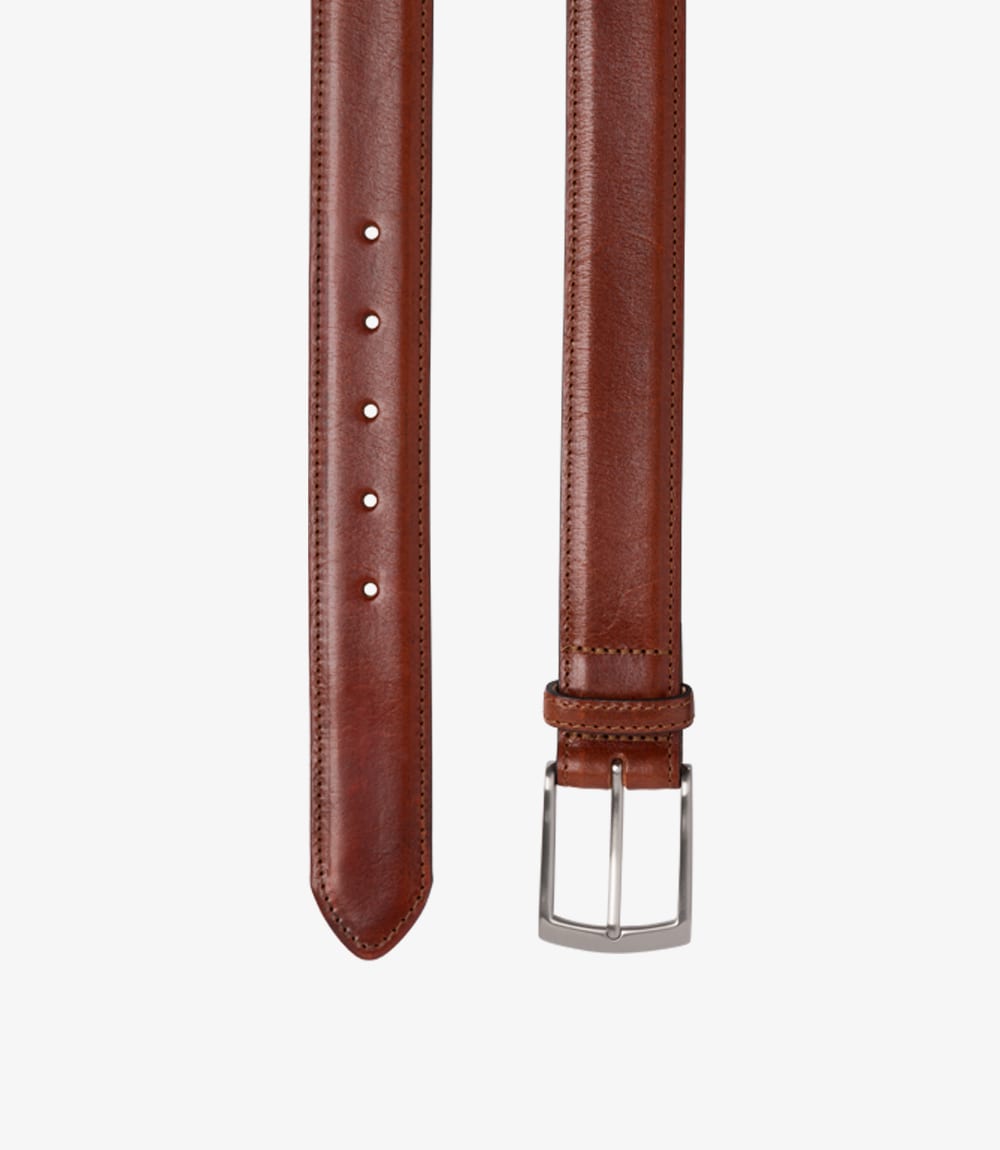 Loake Henry Men's Leather Belt - Conker Brown