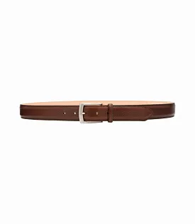 Loake Henry Men's Leather Belt - Dark Brown Grain