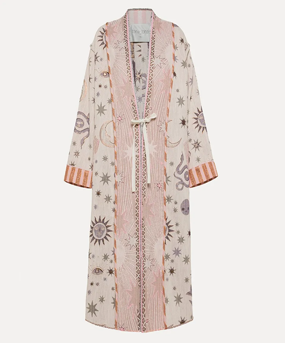 “love alchemy” jacquard coat