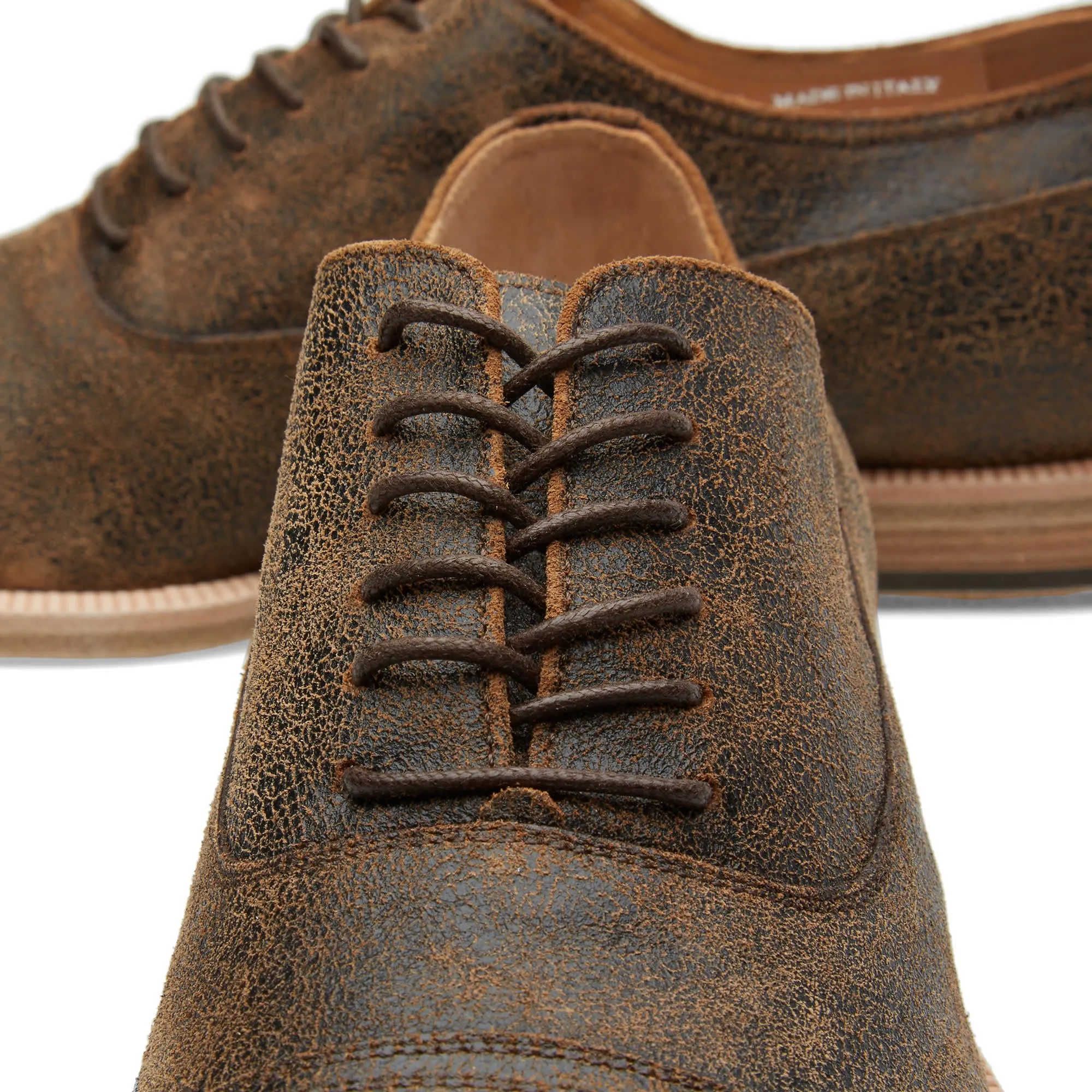 Maison Margiela 22 Waxed Suede Classic ShoeDark Brown