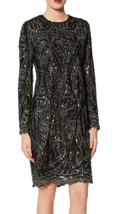 Marzena Sequin Swirl Dress