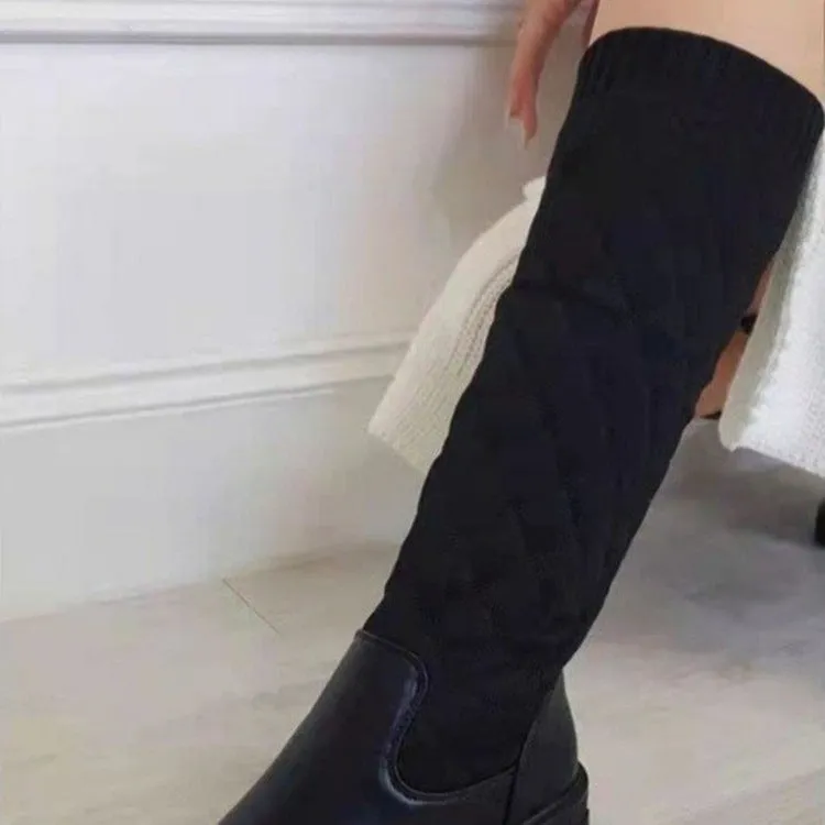 MBluxy Woman Shoes Winter Thigh High Boots