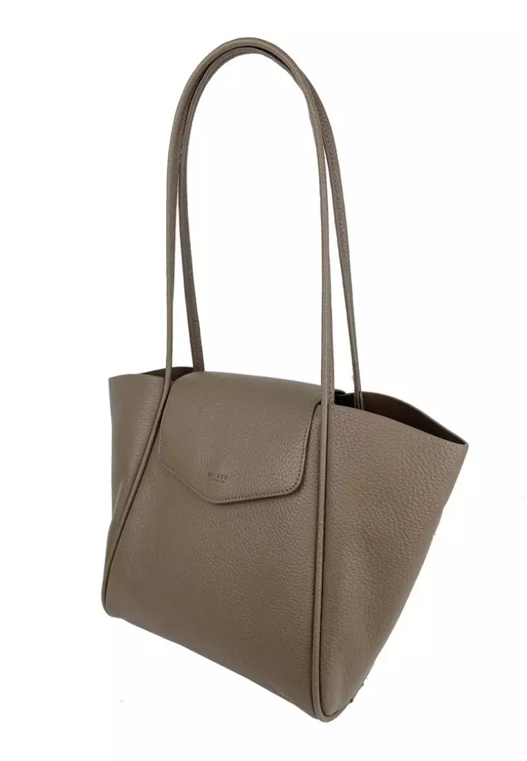 Mel&Co Pouch-Bag-In-Tote with Flap