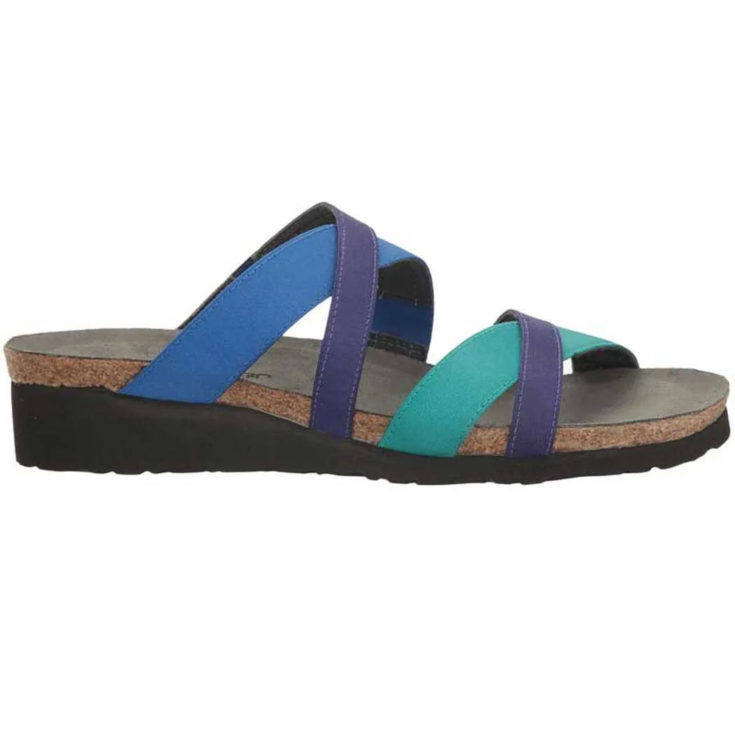 Naot Roxanna Sandal Aqua Stretch/ Royal Blue Stretch/ Gloss Purple Stretch (Women's)