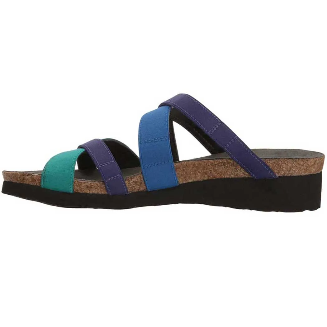 Naot Roxanna Sandal Aqua Stretch/ Royal Blue Stretch/ Gloss Purple Stretch (Women's)