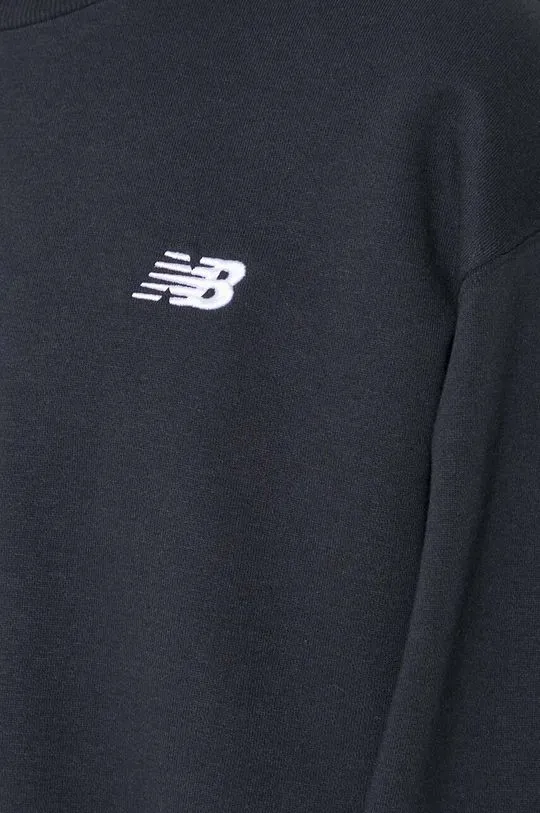 New Balance sweatshirt Small Logo French men's black color smooth MT41507BK