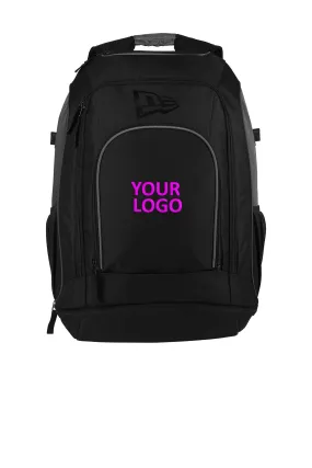 New Era Shutout Custom Backpacks, Graphite Black