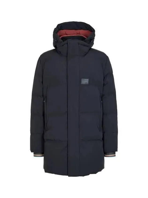 Overseas station season big chance 8 18 stripe trim duck down padded coat black 270330