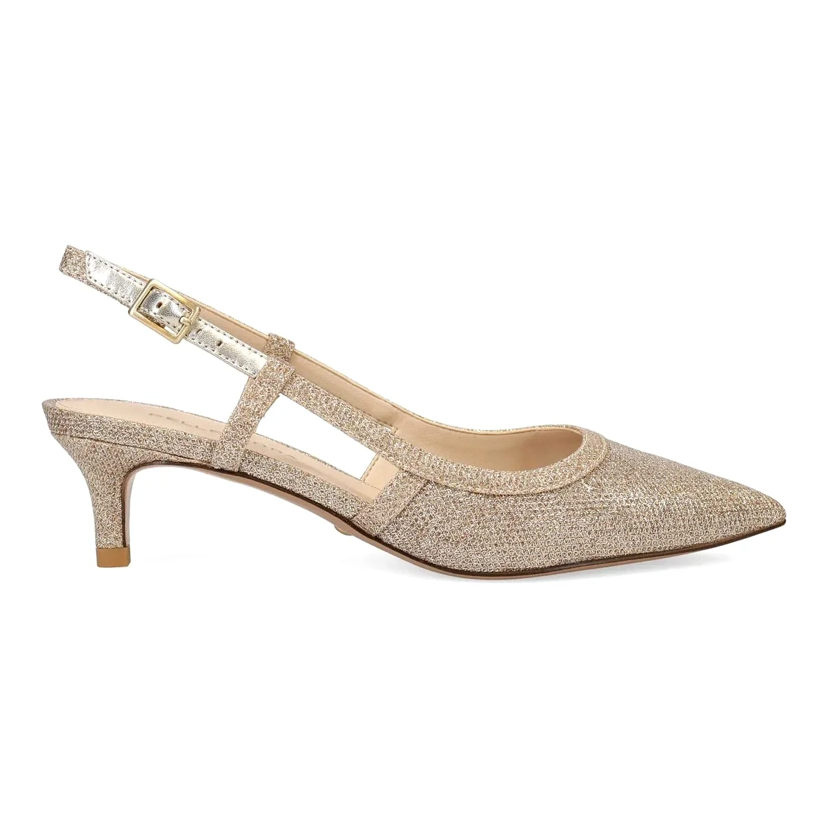 Pelle Moda Women's Deena 2 Platinum Gold Textile