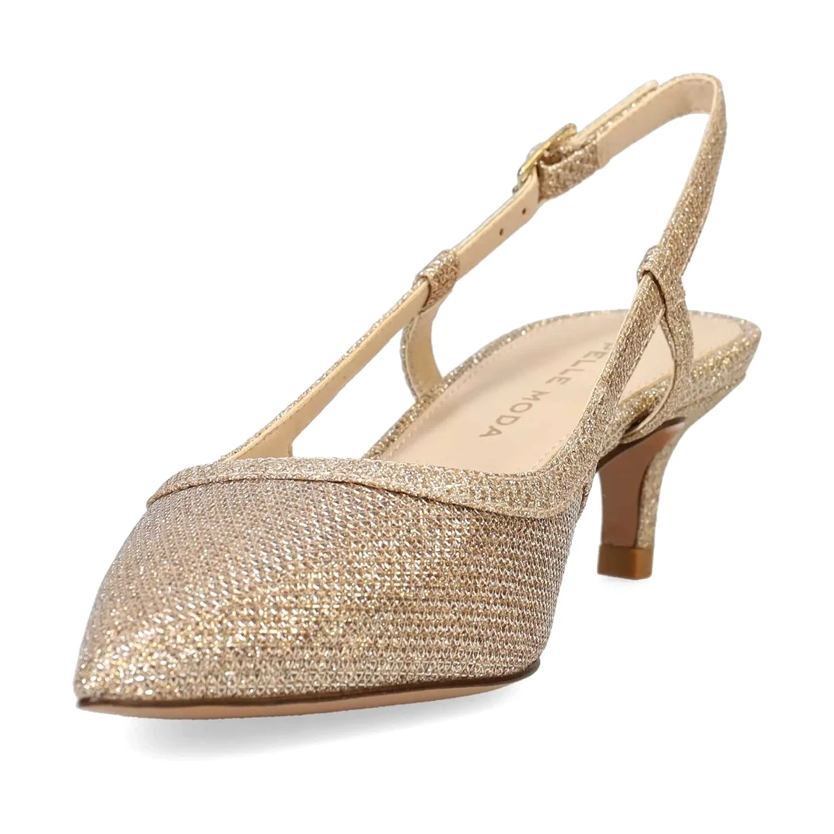 Pelle Moda Women's Deena 2 Platinum Gold Textile