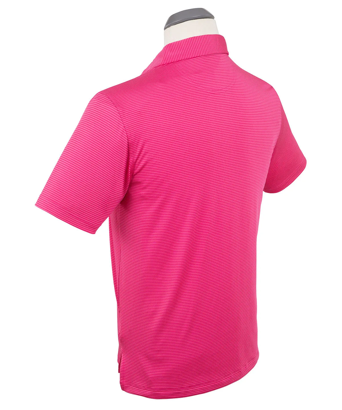 Performance Jersey Mini Tonal Feed Stripe Polo