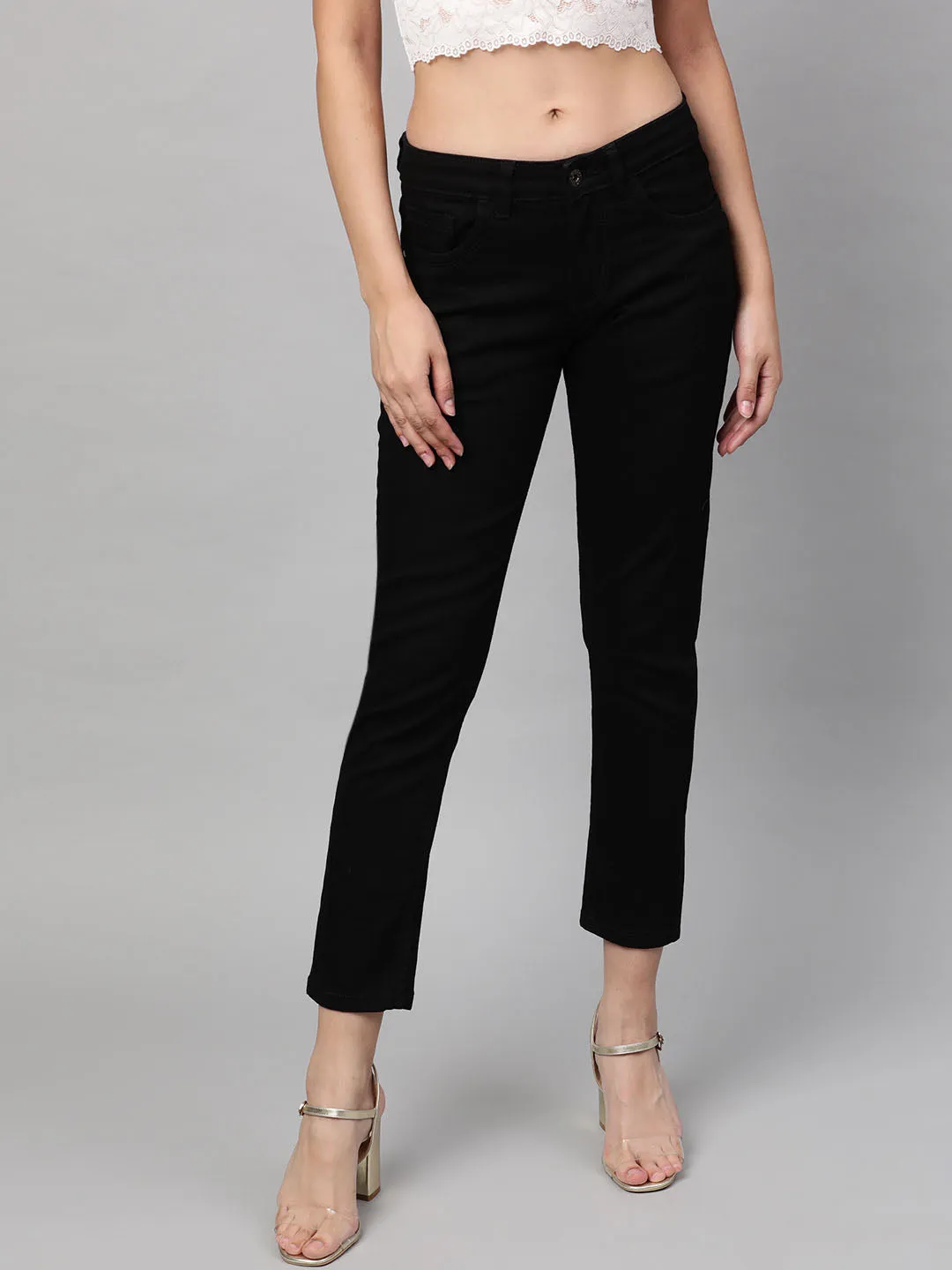 Plain Black Jeans