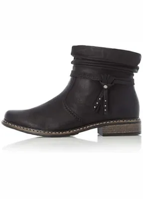 Rieker Strap Detail Ankle High Boots | Kaleidoscope