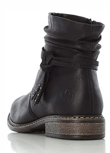 Rieker Strap Detail Ankle High Boots | Kaleidoscope