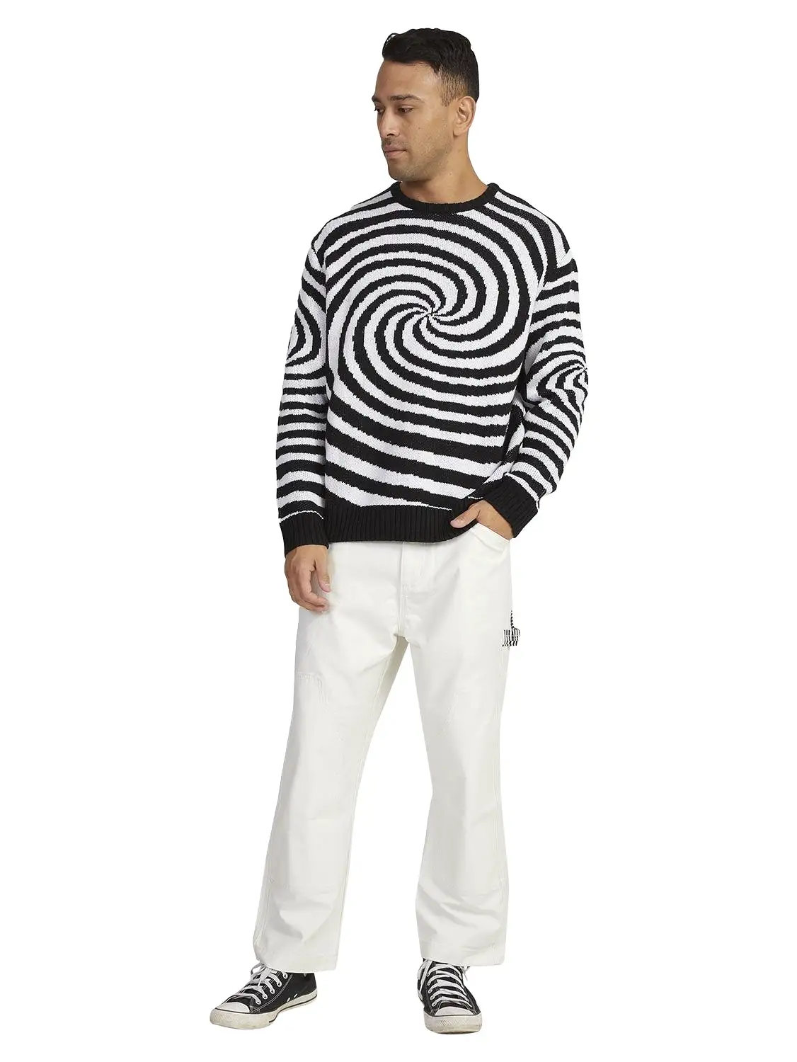 RVCA Men's Spiral Crew Knit