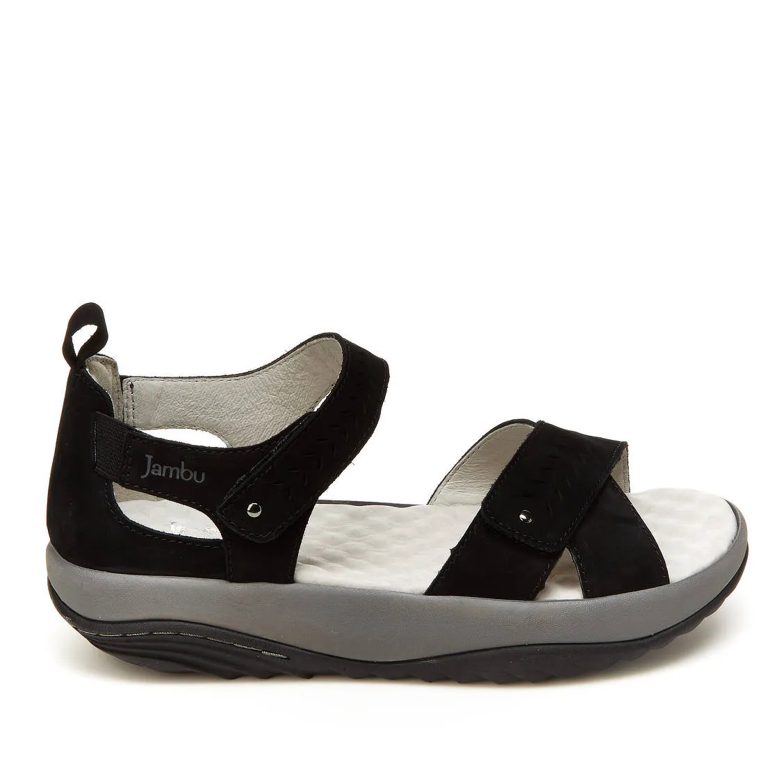 Sedona (Black) Rocker Bottom Sandal