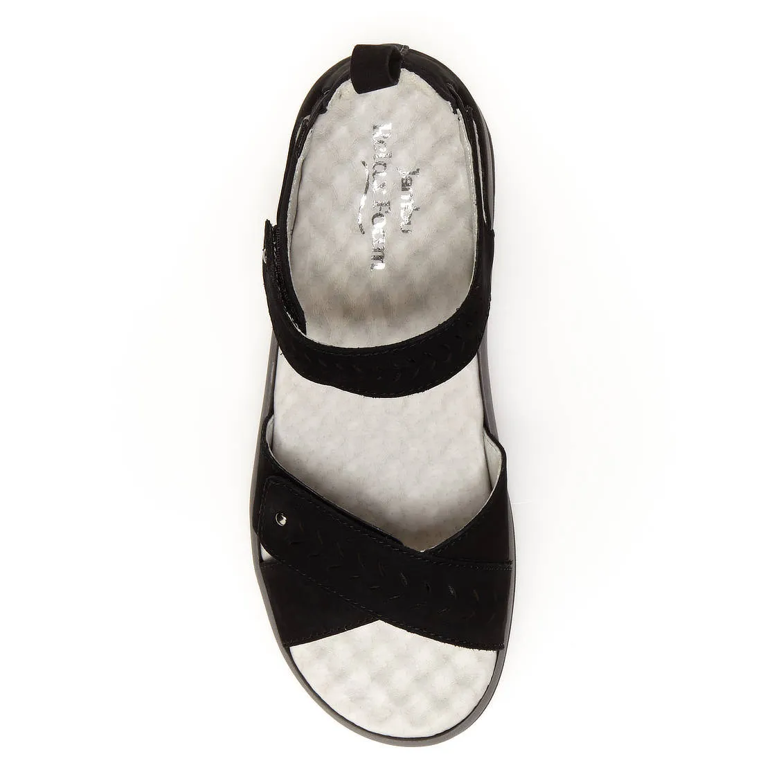 Sedona (Black) Rocker Bottom Sandal