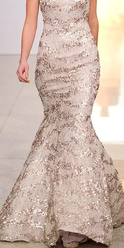 Sequin Fishtail Gown