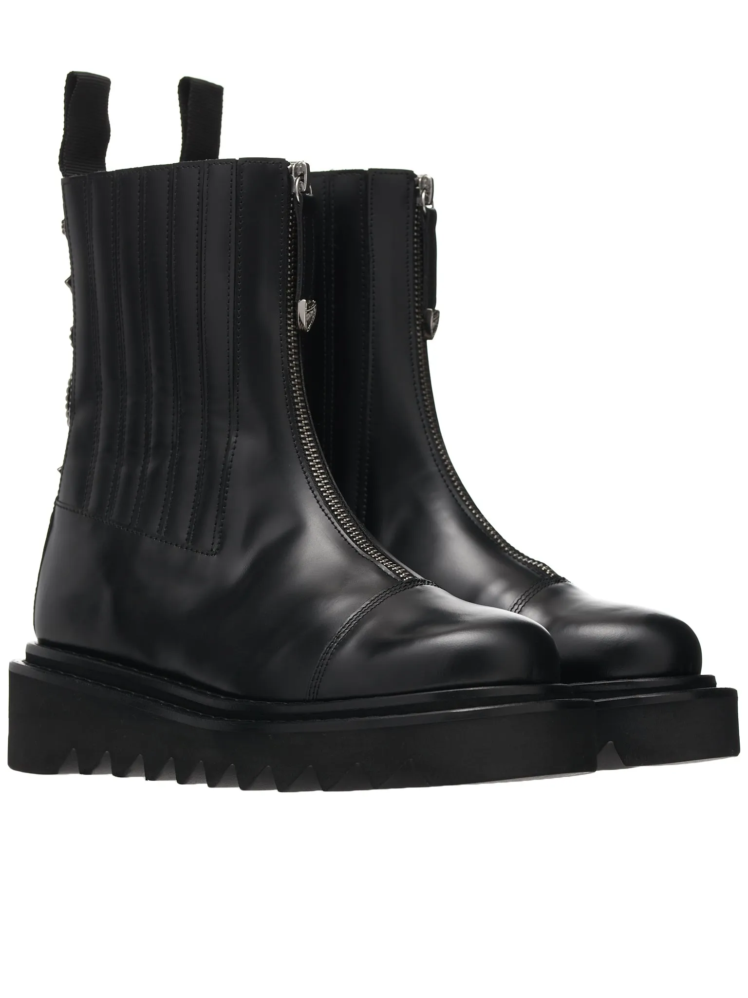 Side Gore Zip Boots (AJ1207-BLACK)