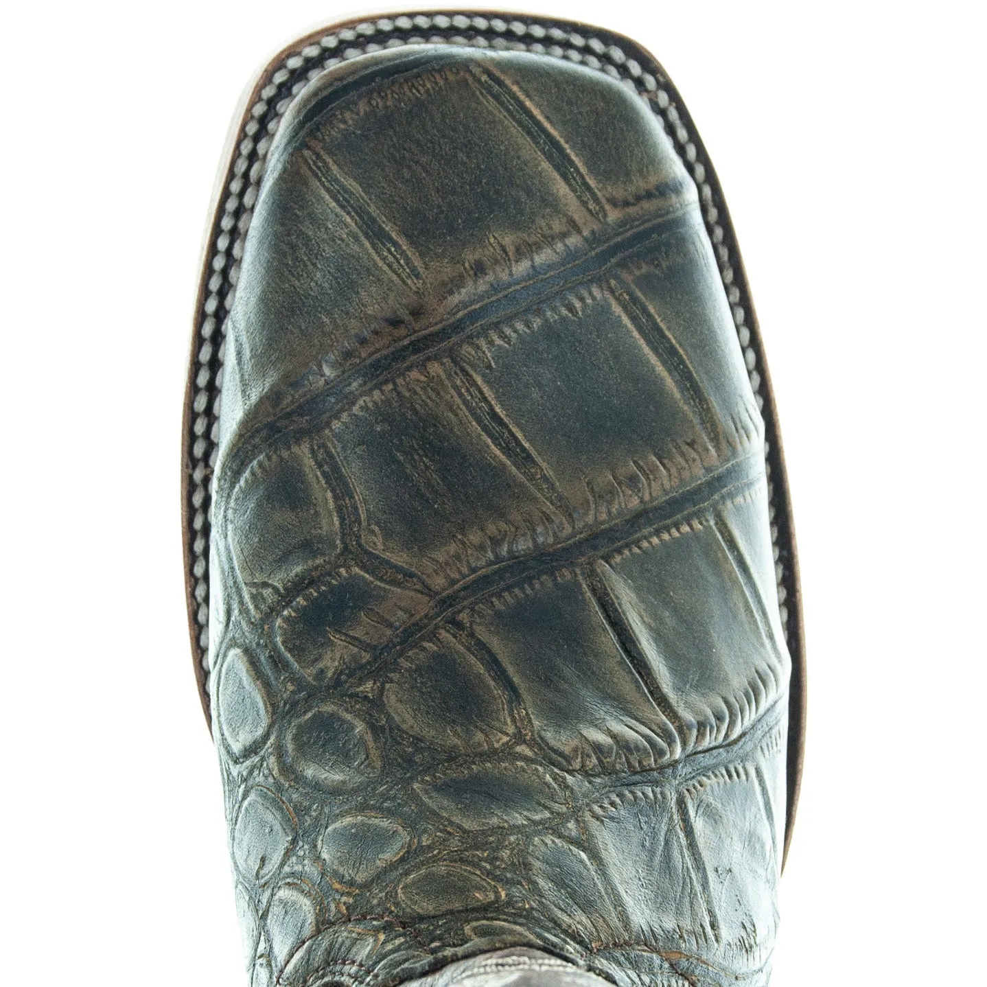 Soto Boots Men's Caiman Flank Print Cowboy Boots H50041