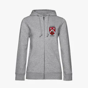 St Anne's College Ladies Organic Embroidered Zip Hoodie