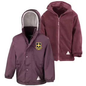 St Anne's R.C. Primary School Burgundy Waterproof Coat