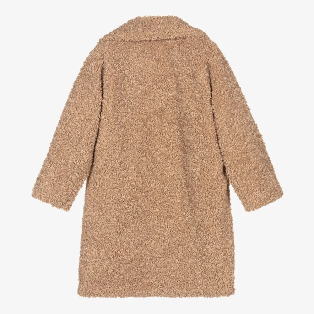 Teen Beige Teddy Coat