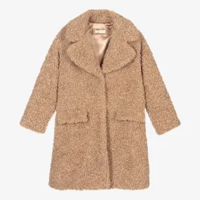 Teen Beige Teddy Coat