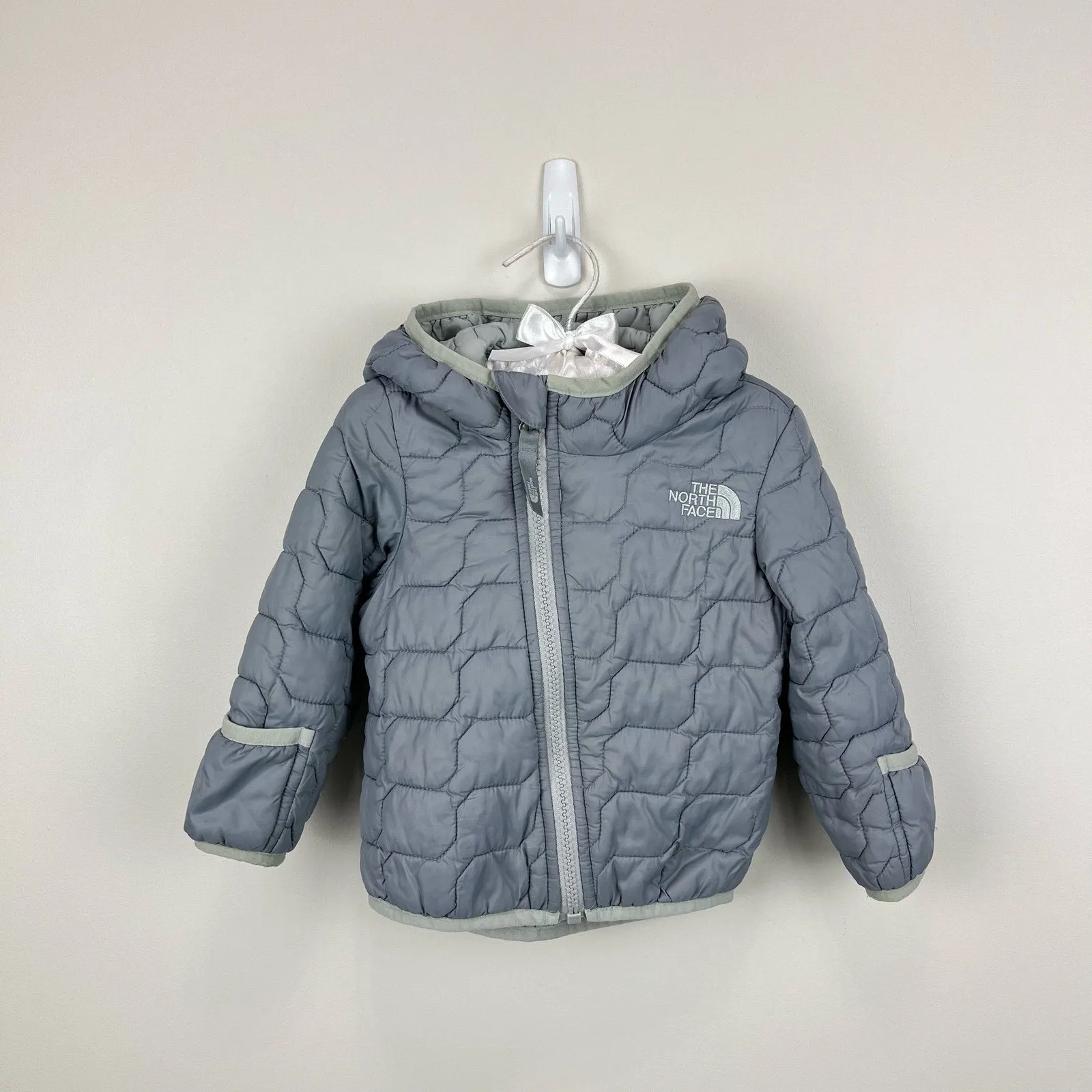 The North Face Baby ThermoBall Hooded Jacket Gray 6-12 Months