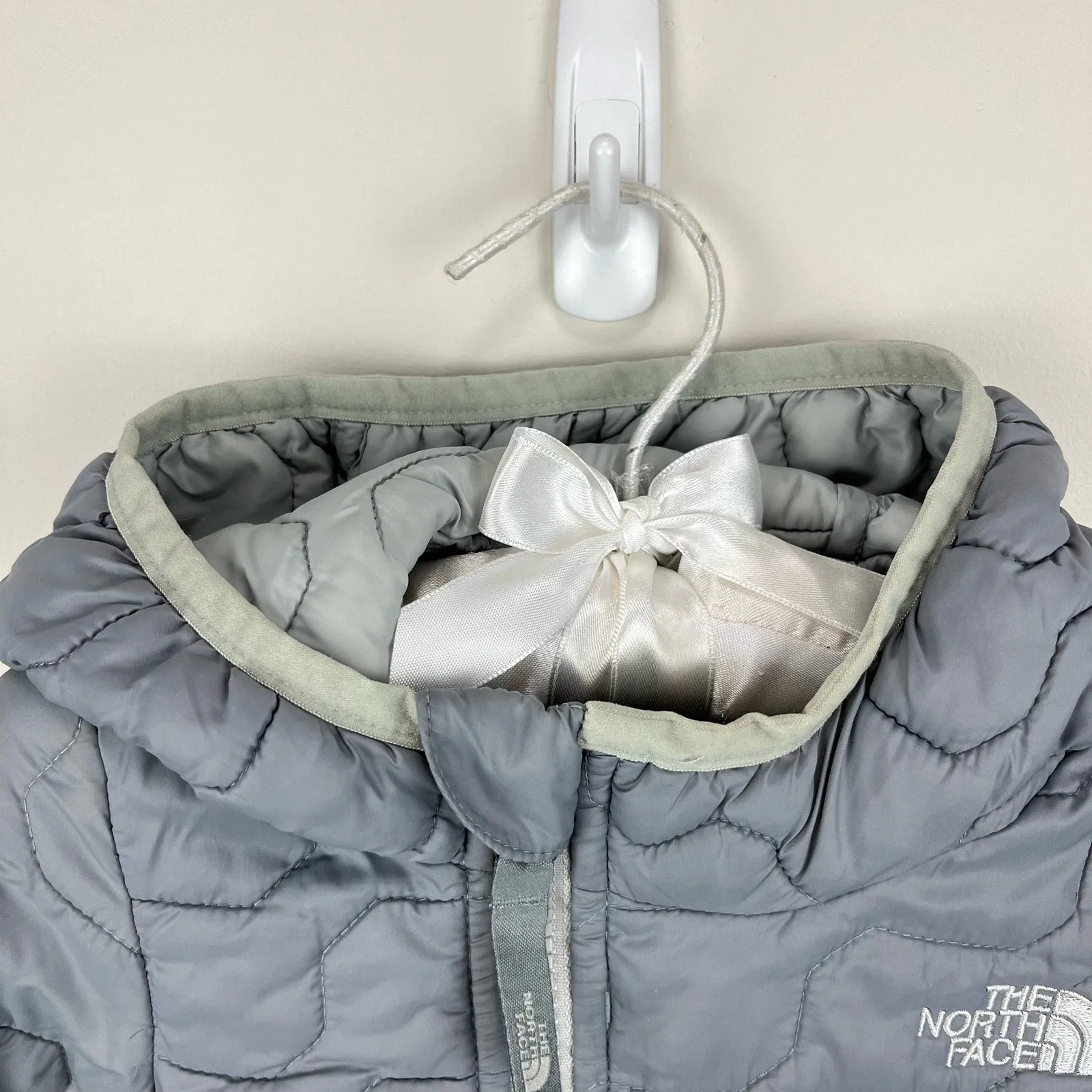 The North Face Baby ThermoBall Hooded Jacket Gray 6-12 Months