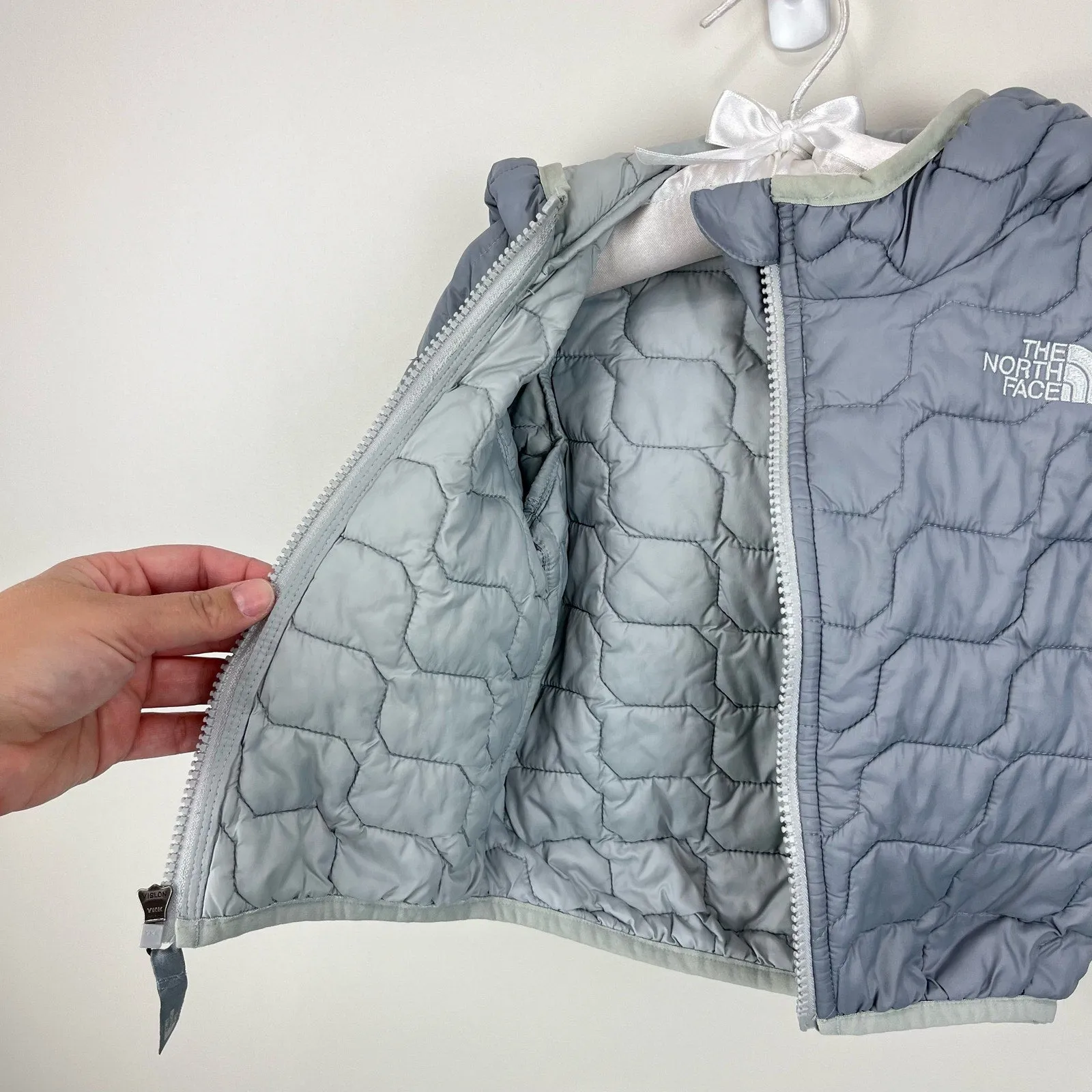 The North Face Baby ThermoBall Hooded Jacket Gray 6-12 Months