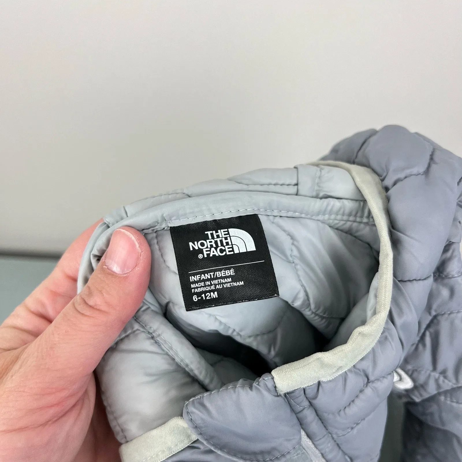 The North Face Baby ThermoBall Hooded Jacket Gray 6-12 Months