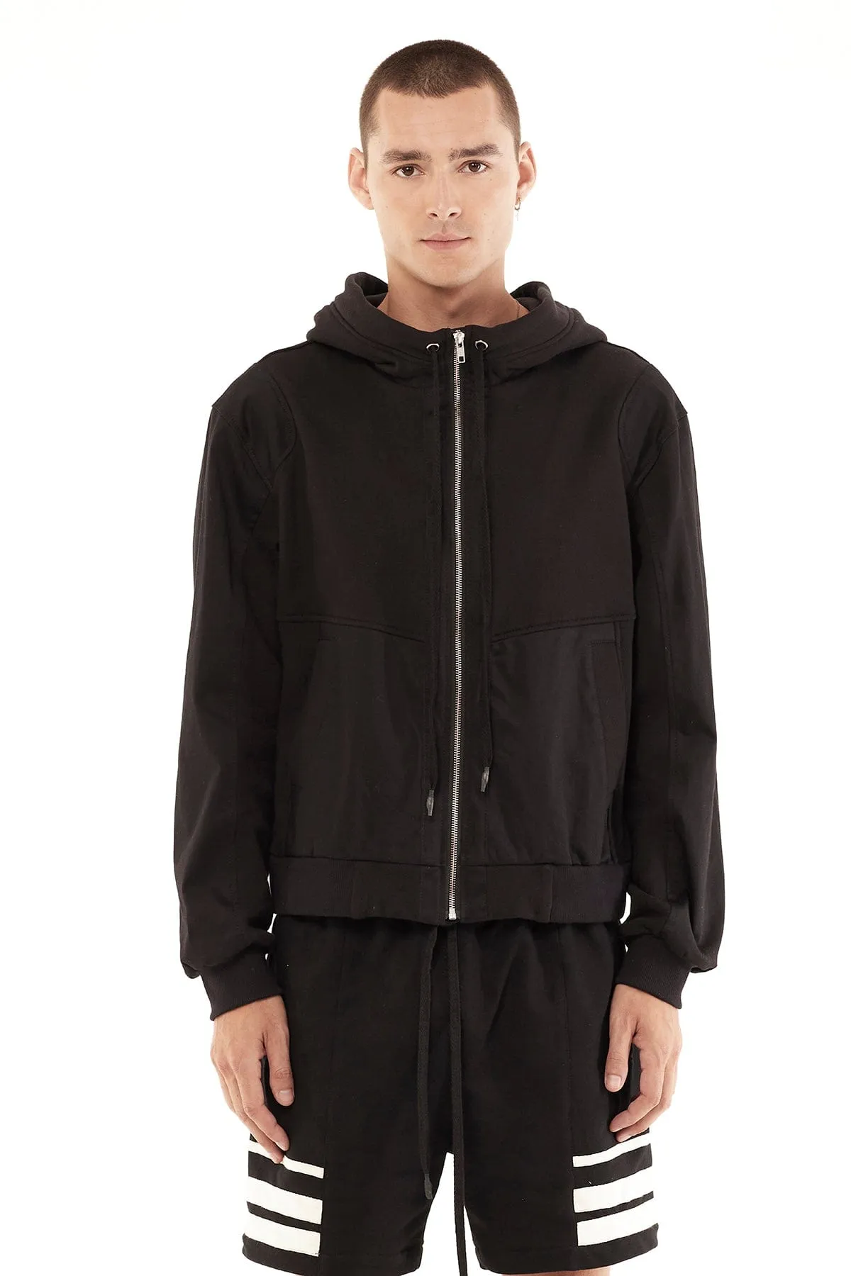 UTILITY HOODIE IN BLACK