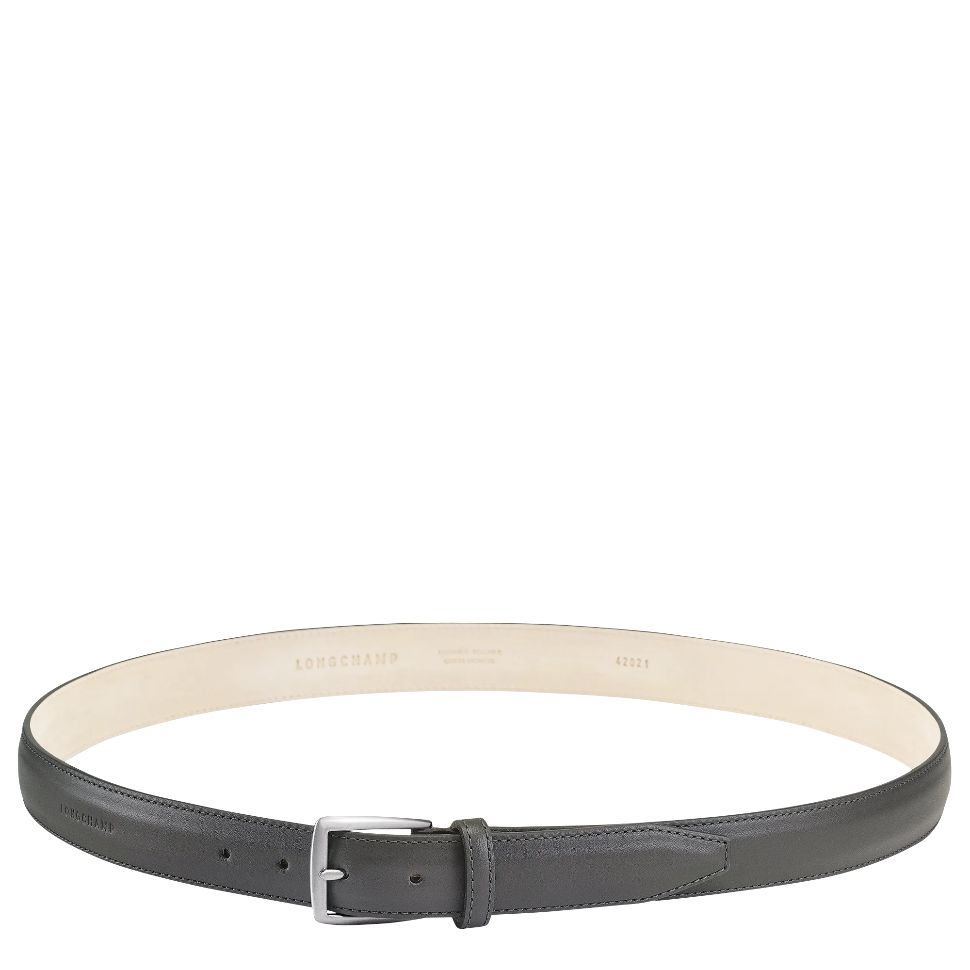 Végétal Men's belt Grey - Leather